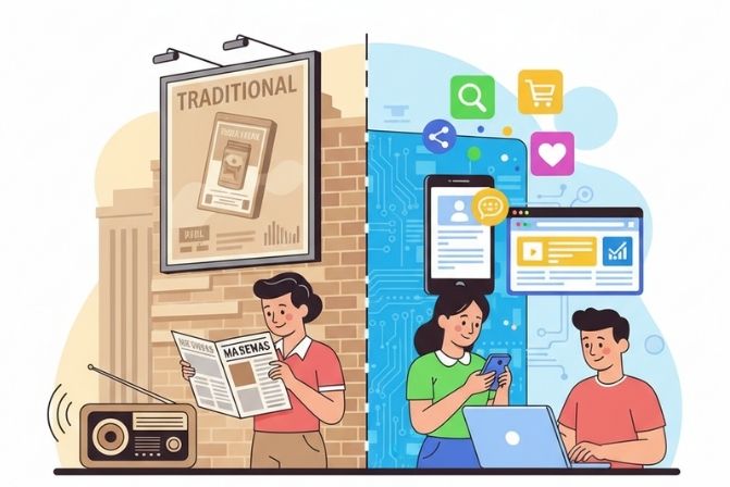 Digital Marketing và Marketing truyền thống