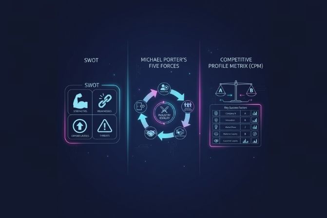 Những mô hình phổ biến để phân tích đối thủ cạnh tranh