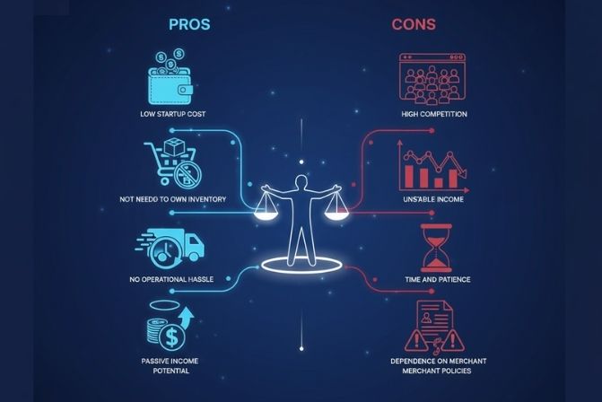 Ưu nhược điểm của Affiliate Marketing