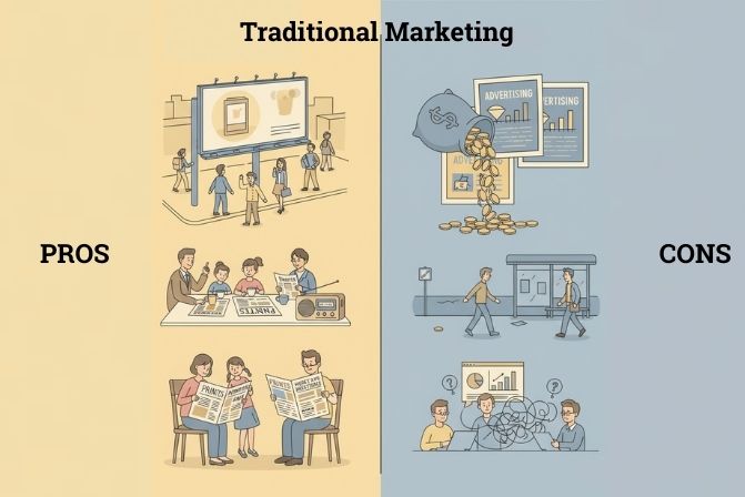 Ưu và nhược điểm của Marketing truyền thống