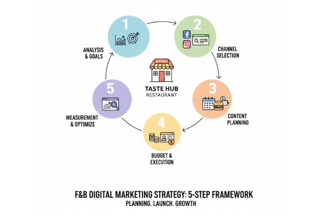 5 Step Digital Marketing F&B