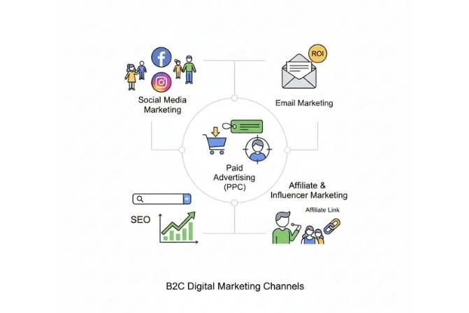 Các kênh Digital Marketing chủ lực trong B2C