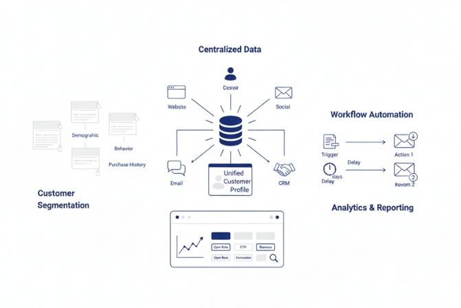 Các thành phần và quy trình hoạt động của Marketing Automation