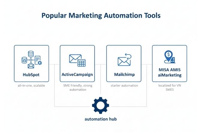 Công cụ và phần mềm Marketing Automation phổ biến