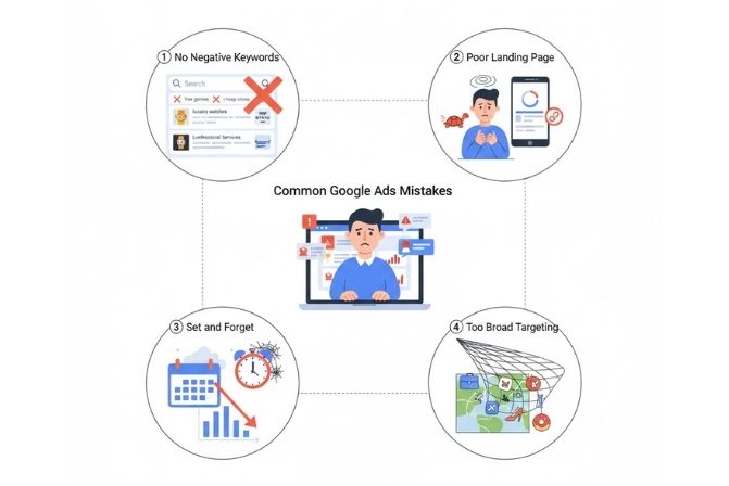 Sai lầm khi chạy Google Ads