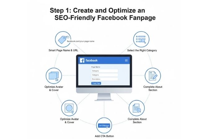 Step 1 Fanpage chuẩn SEO