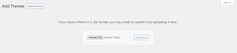Tải lên và cài đặt theme WordPress mới