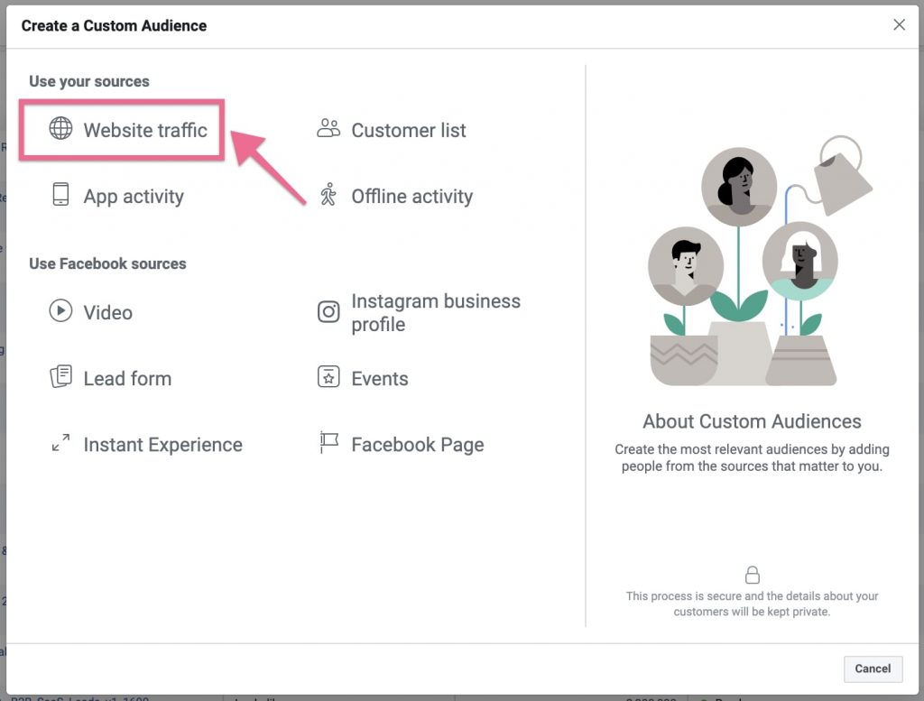 Chọn nguồn đối tượng