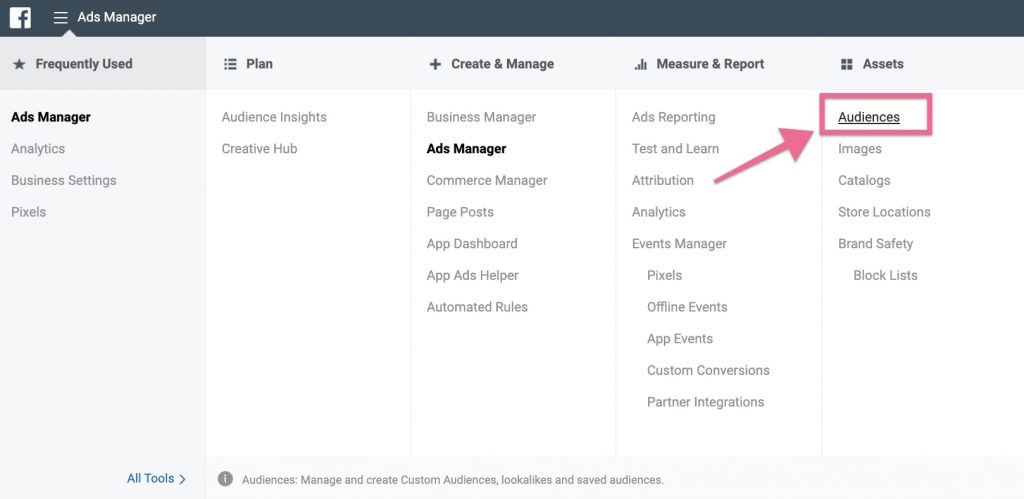 Di chuyển đến Facebook Ads Manager